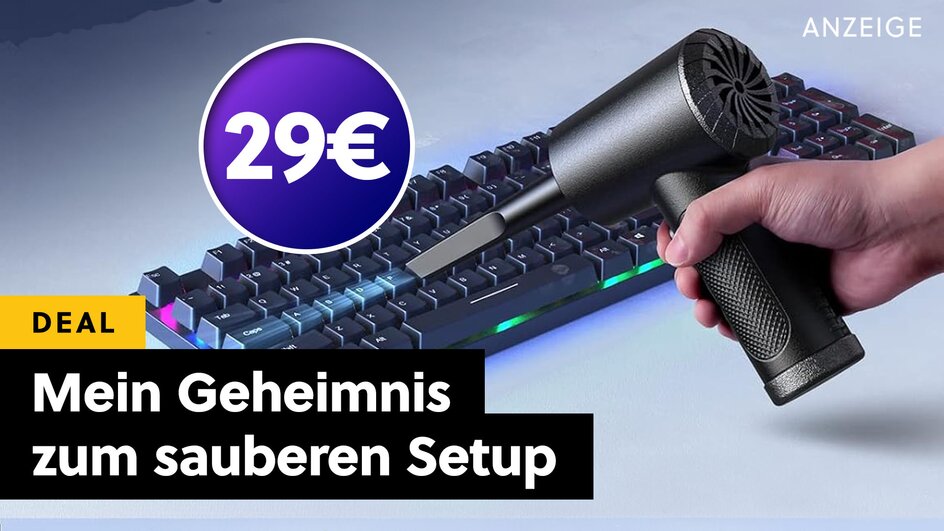 Teaserbild für Der Geheimtipp, um PC + Tastatur sauber zu machen kostet keine 30€ und jeder sollte ihn kennen!