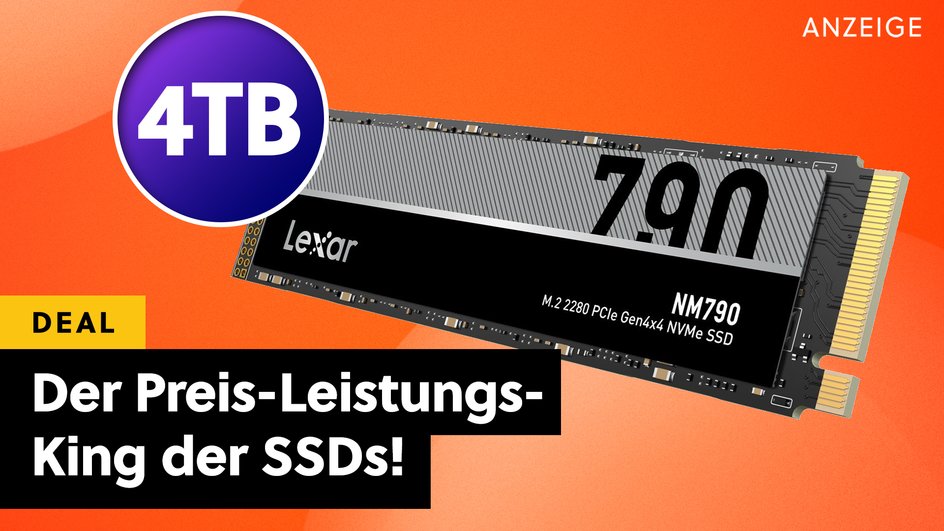 Teaserbild für 4TB SSD mit über 7.000 MBs zum Hammerpreis: Die beste Alternative zur Samsung 990 Pro ist im Angebot!
