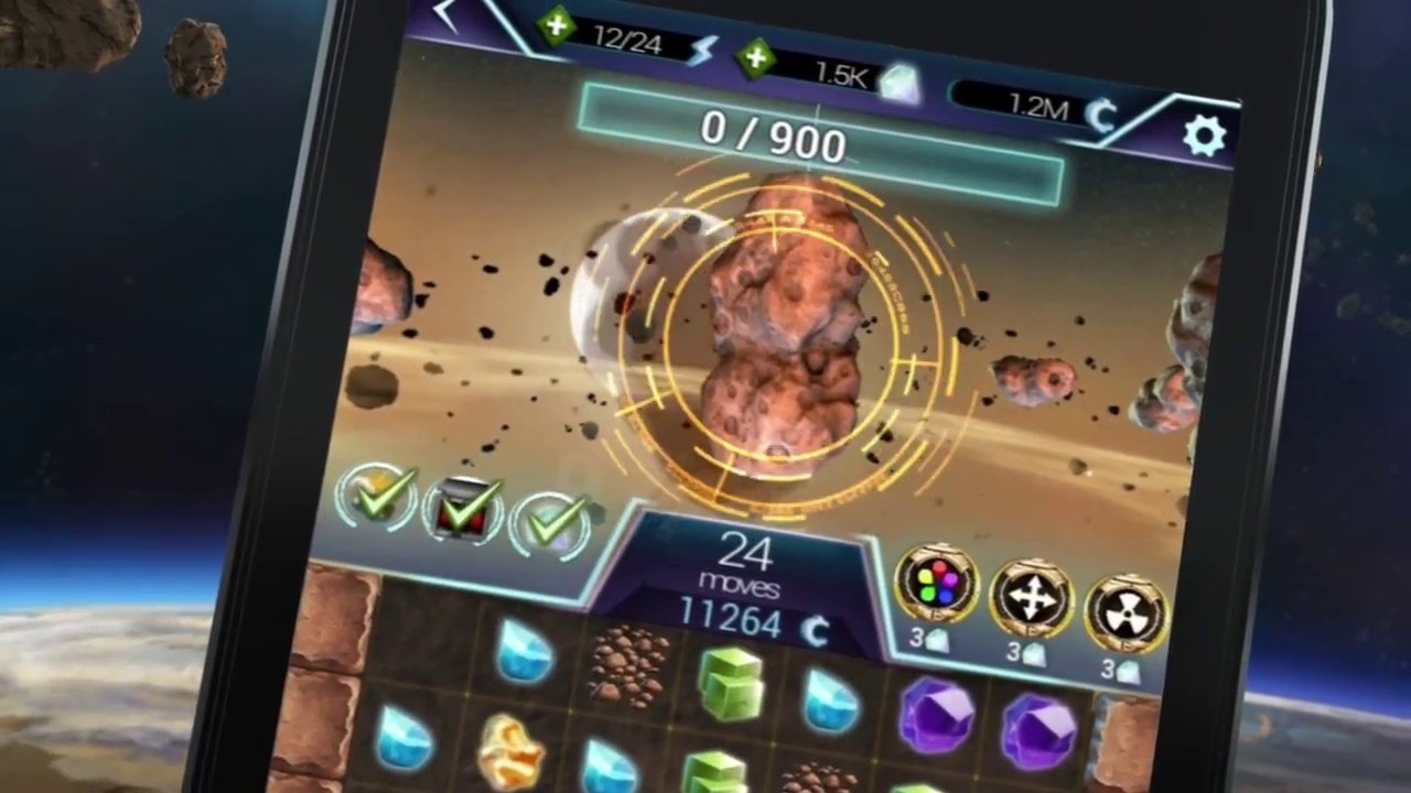 Anno 2205: Asteroid Miner - Ressourcen sammeln für das PC-Spiel in Match-3-Begleitapp