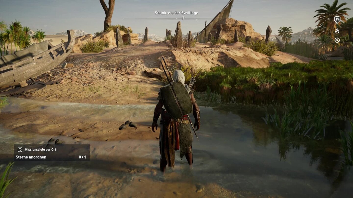 Assassins Creed: Origins - Steinkreis der »Zwillinge« in Desert Oasis: Fundort + Lösung