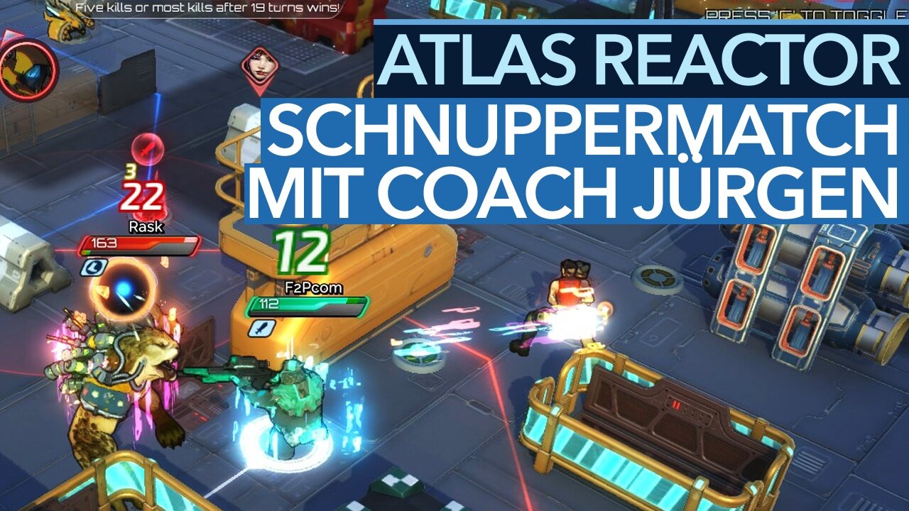 Atlas Reactor - Gameplay-Video: Übungsspiel mit Coach Jürgen