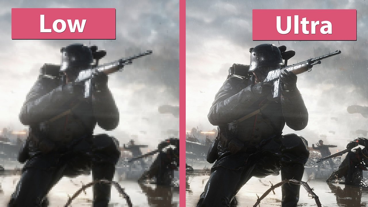 Battlefield 1 - Alle Grafik-Optionen im Detailstufen-Vergleich
