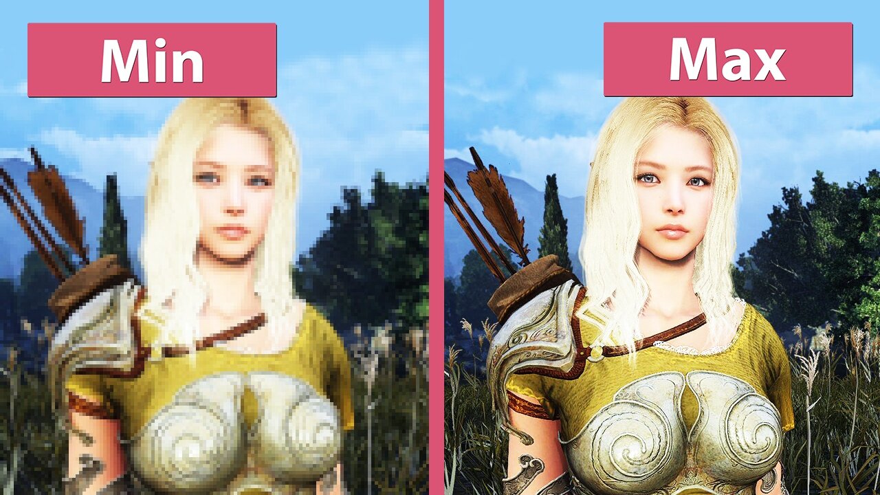 Black Desert Online - Minimale und maximale Grafik-Details im Vergleich