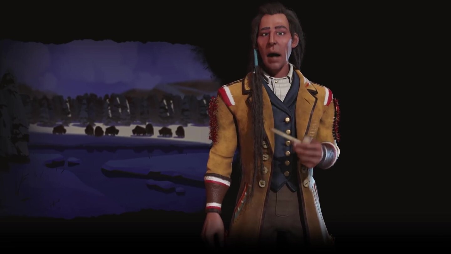 Civilization 6: Rise + Fall - Der Indianerstamm der Cree zeigt im Vorstellungstrailer seine Stärken in Diplomatie und Handel