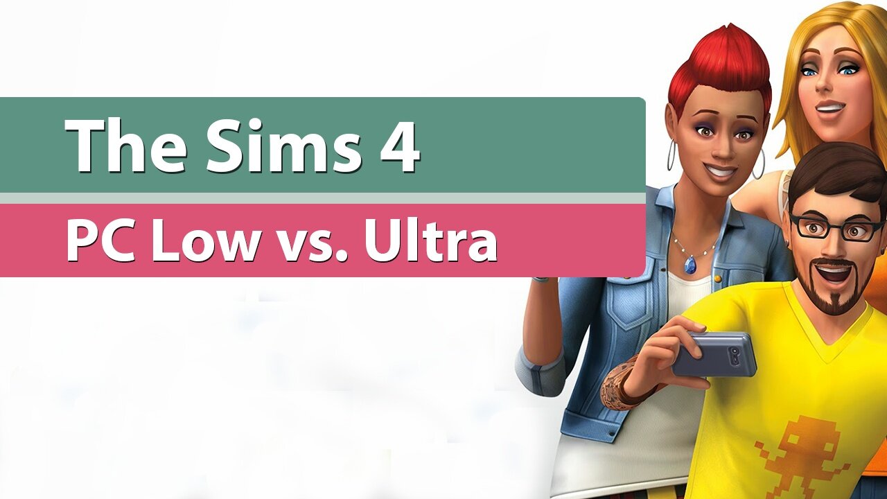 Die Sims 4 - Grafikvergleich: hohe, mittlere und niedrige Details