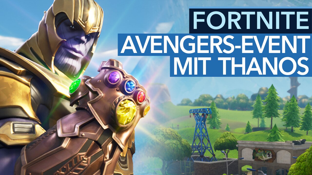 Fortnite x Avengers - Thanos haut mit seinem Handschuh die Gegner weg