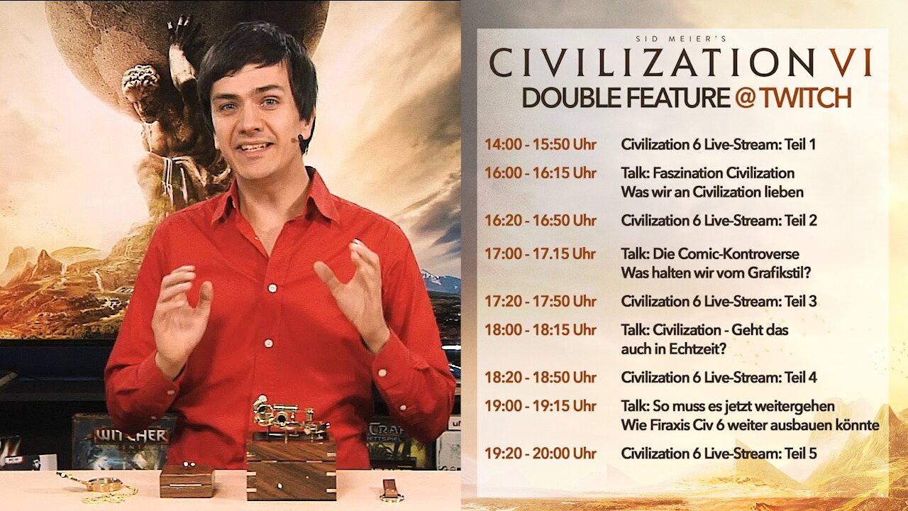 GameStar-Stream zu Civilization 6 - Civilization 6 am 20.10. live auf Twitch