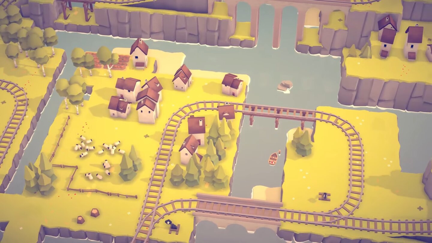 Islands + Trains: Das Aufbauspiel zeigt im Trailer Entspannung pur