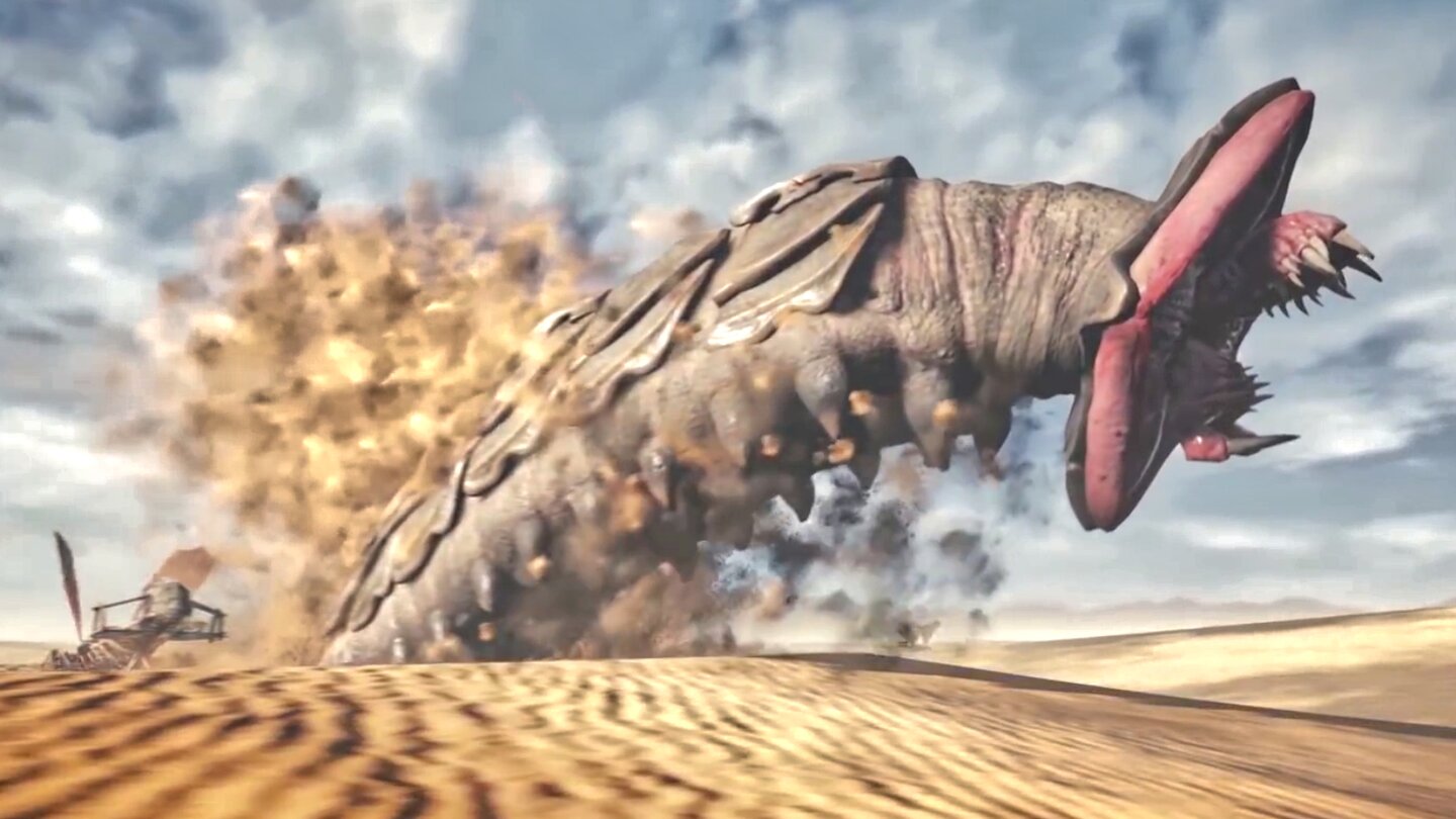Last Oasis lässt im Trailer die Walker fliegen und zeigt riesigen Sandwurm