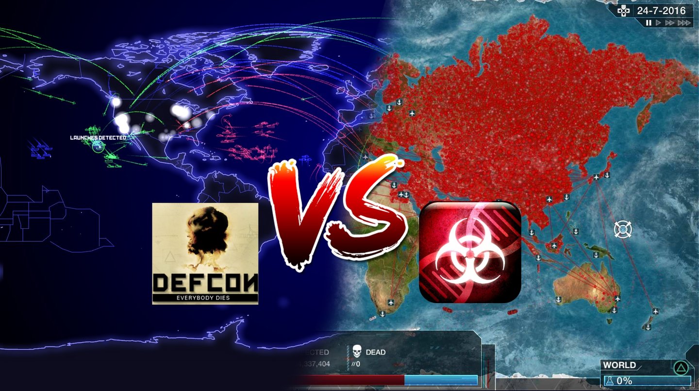 Plague Inc. vs. DEFCON - Welches ist das böseste Spiel der Welt?