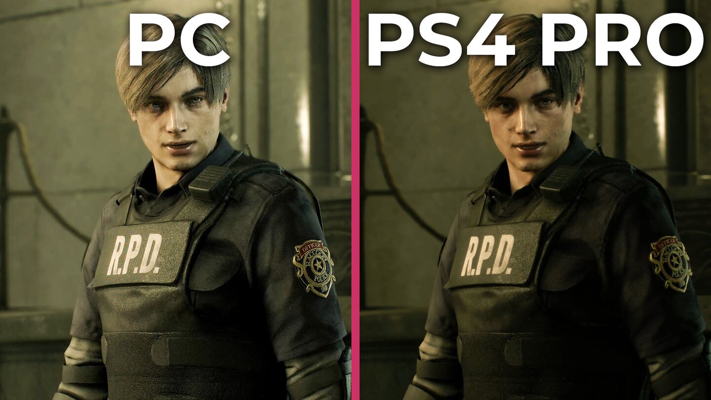 Resident Evil 2 Remake - PC gegen PS4 Pro im Grafikvergleich