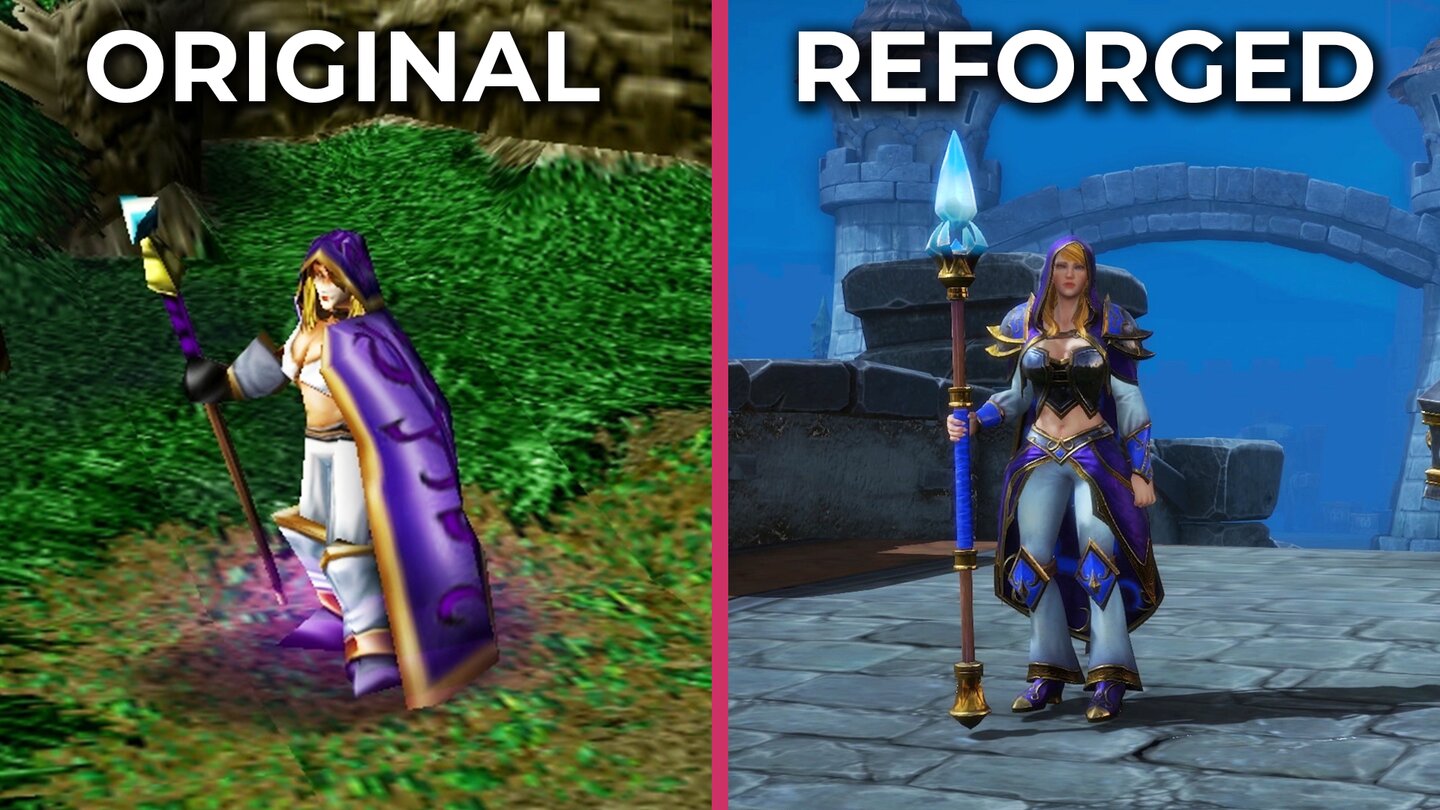 Warcraft 3 gegen Reforged - Original gegen Remake im Vergleichsvideo
