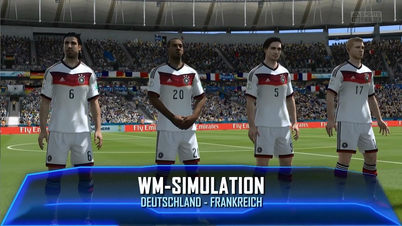 WM 2014 - Simulation - Frankreich gegen Deutschland