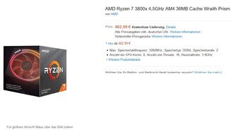 AMD Ryzen 3800X Amazon (Bildquelle: AmazonHeise)