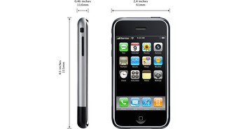 Besonders die kleinen Abmessungen überraschen bei der Vorstellung des iPhones.