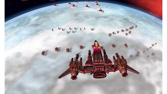 Armada 2526In dem Weltraum-Strategiespiel errichtet Sie ein galaktisches Imperium und erkunden dazu Sternensystem, betreiben Forschung, setzen Diplomatie ein, treiben Handel, gründen neue Kolonien, kommandieren gewaltige Raumflotten und tragen pausierbare Echtzeit-Schlachten aus. Für die strategische Planung und Vorbereitung kommt jedoch eine rundenbasierte Sternenkarte zum Einsatz, wo Sie ohne Zeitdruck die nächsten Züge ausknobeln können. Weltraumschlachten stellt „Armada 2526“ in Echtzeit-3D dar. Mehr als 100 Schiffe können sich pro Partei im Kampf gegenüberstehen.