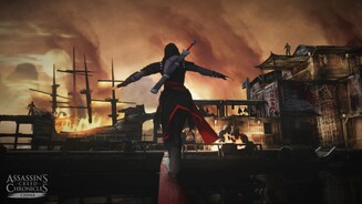 Assassins Creed Chronicles: China
Immer wieder bewegen wir uns trotz des 2D-Gameplays auch in die Tiefe. Die Levels haben stets mehrere Ebenen.