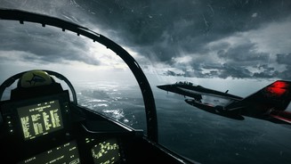 Battlefield 3 - Screenshots aus der Solo-KampagneIn der Jetmission dürfen wir zwar nicht selbst fliegen, können so aber die fantastische Grafik genießen.