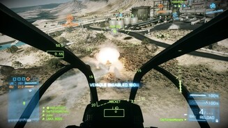 Battlefield 3Ein hochgerüsteter schwerer Kampfhubschrauber ist der Schrecken aller Panzer. Und Infanteristen. Und Jets. Ein großer Schrecken halt.