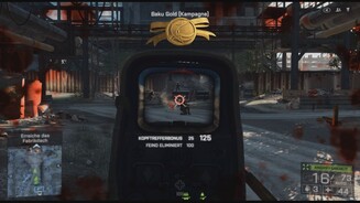 Battlefield 4 (PS3)Haben wir in der Kampagne eine bestimmte Punktzahl erreicht, bekommen wir eine Medaille und schalten damit zusätzliche Waffen und Extras frei.