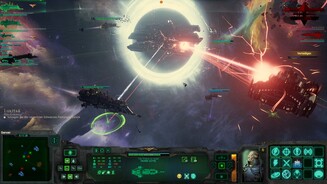 Battlefleet Gothic: ArmadaHighlight aus der Kampagne: Wir müssen eine kolossale fliegende Festung zurückschlagen.