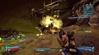 Borderlands 2Im Sumpf stoßen wir auf seltsame Mineral-Monster, die Gold für uns fallen lassen.