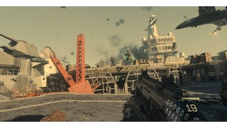 Call of Duty: Advanced WarfareUnd auch der Flugzeug-Träger hat Tradition in der Call-of-Duty-Serie, hier ist es allerdings ein Träger für Senkrechtstarter.