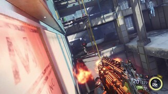 Call of Duty: Black Ops 3Während der Wallruns behalten wir jederzeit die volle Kontrolle über unsere Waffe.