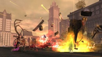 City of VillainsNur anderthalb Jahre nach dem Start von City of Heroes erschien die Fortsetzung mit City of Villains. Diesmal standen die Spieler aber nicht auf der Seite von Recht und Ordnung sondern bastelten sich Superschurken, die dann sogar gegen die Helden aus City of Heroes in speziellen Spieler-gegen-Spieler-Arenen antreten können. Später wurden die beiden Spiele dann soweit miteinander verbunden, dass Spieler von City of Villains auf die Inhalte aus City of Heroes zurückgreifen konnten. 2007 wurde die Lizenz an den Publisher NCSoft übertragen, der auch die Entwickler übernahm und im Subunternehmen Paragon Studios weiter an der Marke und an Erweiterungen arbeiten ließ.