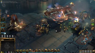 Warhammer 40.000: Dawn of War 3Die Space Marines werfen per Abwurfkapsel und Flugzeug Verstärkung direkt aufs Feld.