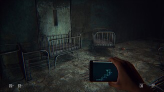 Eines der neusten Spiele mit PhysX-Unterstützung ist das Horrorspiel Daylight. Die hier zu sehende Szene stammt aus der Version mit deaktivierten PhysX-Effekten - nur mit dem Smartphone bewaffnet irren wir durch eine verlassene Psychatrie.