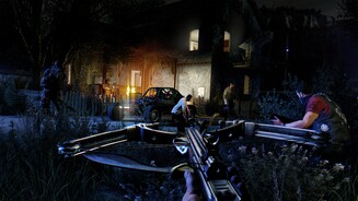 Dying Light: The FollowingMit der neuen Armbrust schalten wir Gegner lautlos aus dem Hinterhalt aus.