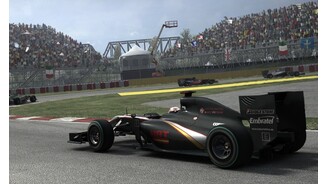 F1 2010Nach jahrelanger Pause kehrt die Formel 1 mit F1 2010 auf den PC zurück. Codemasters, die Macher von Race Driver Grid und der Dirt-Serie, liefern mit F1 2010 eine so umfangreiche wie akkurat umgesetzte Rennsimulation mit herausragender Optik ab. Kritisieren kann man allerdings im Detail: So fehlen Safety-Cars, und die KI der Gegner trickst mit unrealistischen Rundenzeiten.