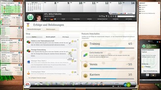 Fussball Manager 13Für Achievements kassieren wir neuerdings FM-Mark, mit denen wir (größtenteils unwichtige) Statistiken und Funktionen kaufen können.