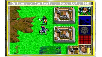 Lange vor HeroesAuch das ist noch nicht Heroes, sondern King’s Bounty von 1990. Hier reiten wir mit einem einsamen Helden nebst Armee durch eine Fantasy-Welt. Monster in der Nähe stürmen sogar auf uns zu oder verfolgen uns eine Weile, wenn wir fliehen. Gekämpft wird dann auf eigenen Kampfbildschirmen, ebenfalls rundenbasiert.
