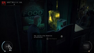 Hitman: AbsolutionDer Instinkt-Modus hilft auch beim Aufspüren von nützlichen Objekten.