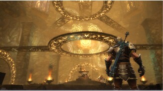 Kingdoms of Amalur: ReckoningEs glänzt so gülden der Saal. Die Architektur der Dungeons ist oft faszinierend schön.