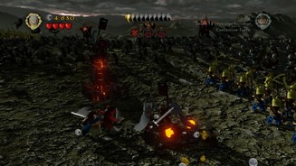 LEGO Der Herr der RingeZu Beginn des Spiels kämpfen wir mit Elendil gegen Ork-Armeen.