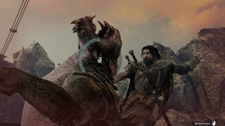 Mittelerde: Mordors Schatten - PC-ScreenshotsCaragors lassen sich zähmen, wenn wir die entsrechende Fähigkeit gelernt haben.