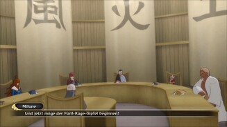 Naruto Shippuden: Ultimate Ninja Storm 3Relativ am Anfang der Story findet ein Gipfeltreffen der fünf Kage statt.