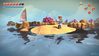 Oceanhorn: Monster of Uncharted SeasMit Angeln können wir uns die Zeit vertreiben.