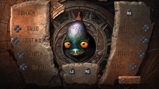 Oddworld: Abes Oddysee - New n TastyIm Hauptmenü finden wir eine Übersicht über alle GameSpeak-Befehle. Per Tastendruck erteilen wir simple Kommandos oder lassen aus unserem Hinterteil Luft entweichen.