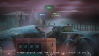 OxenfreeDie meisten Dialogoptionen verschwinden nach kurzer Zeit wieder. Viele Antworten sind darum optional.