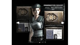 Character selection lets you play as Jill Valentine of Chris Redfield.