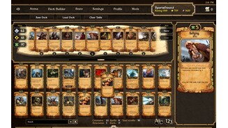 ScrollsIm Deck Builder suchen wir aus unseren 220 gesammelten Karten die passenden Zauber und Einheiten für unser Deck »Wolfsrudel« zusammen.