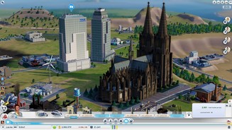 SimCityDer Kölner Dom ziert eine Handelsstadt. Das Kombinieren von Spezialisierungen ist lediglich ein Platzproblem.