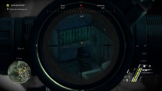 Sniper: Ghost Warrior 3Ein roter Punkt lässt sich auf Wunsch zuschalten, er markiert, wo die Kugel tatsächlich landen wird.
