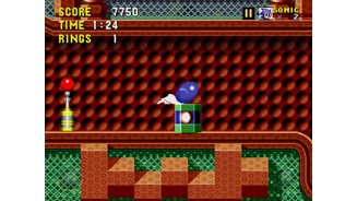 Sonic the HedgehogKugelturbo: Im rollenden Zustand sind wir vor vielen Gegnern sicher.
