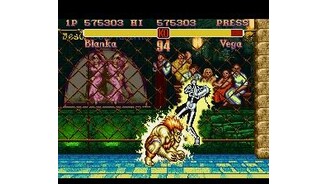 The wild Blanka and his classic shocking move Electric Thunder.