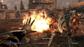 The Elder Scrolls 5: Skyrim (PC-Version)Gemeinsam mit KI-Soldaten stürmen wir im Bürgerkrieg schwer bewachte Festungen.